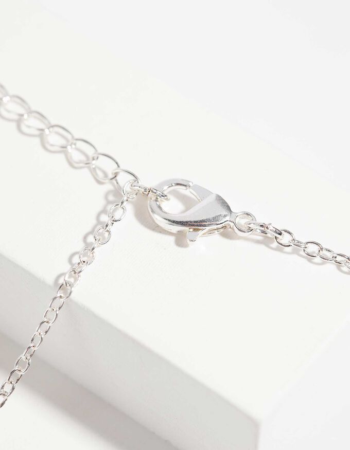 Set aus Kette und Ohrring - Ziersteine