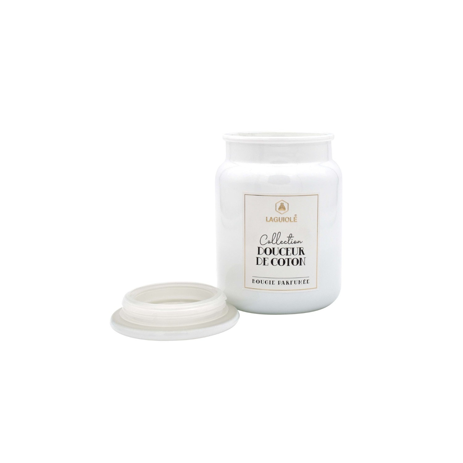 La Guiole duftlys med glasskork, 250 g
