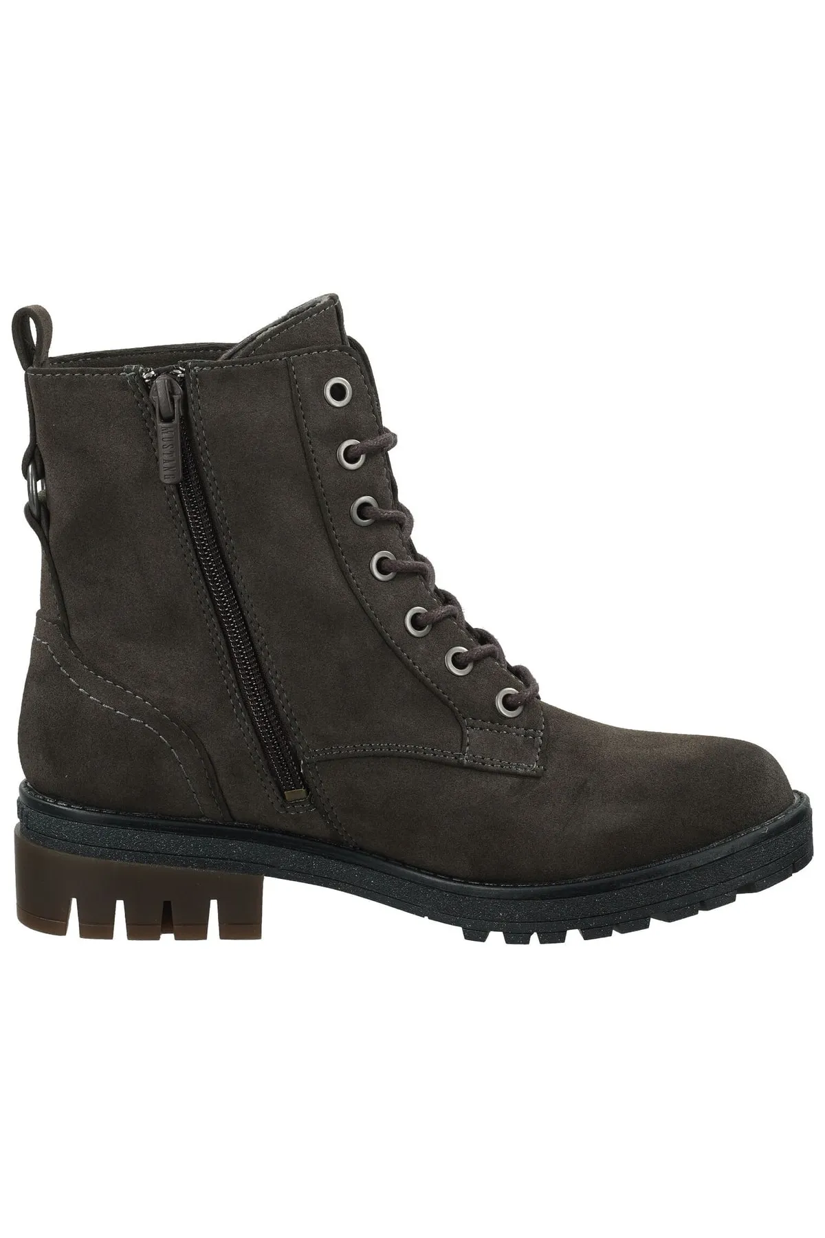 Mustang  Stiefelette - Grau - Blockabsatz