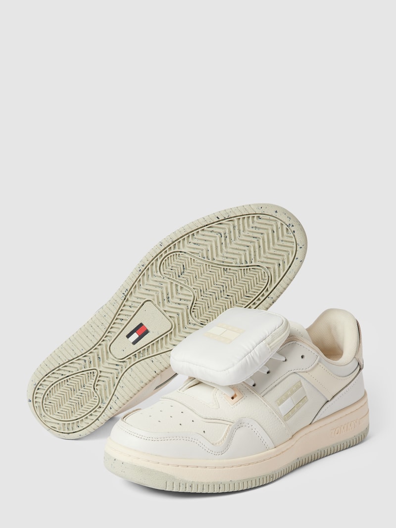 Sneaker mit Label-Details Modell 'RETRO BASKT' in beige