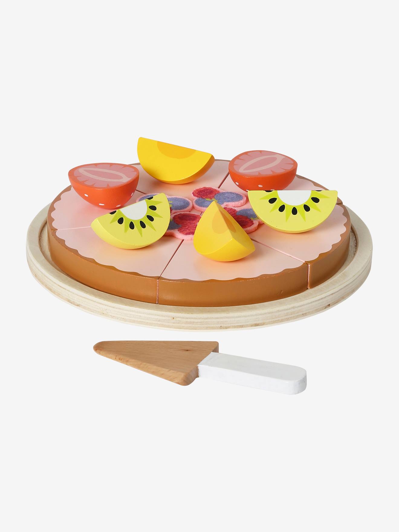 Vertbaudet Kinder Früchte-Tarte aus Holz FSC - gelb