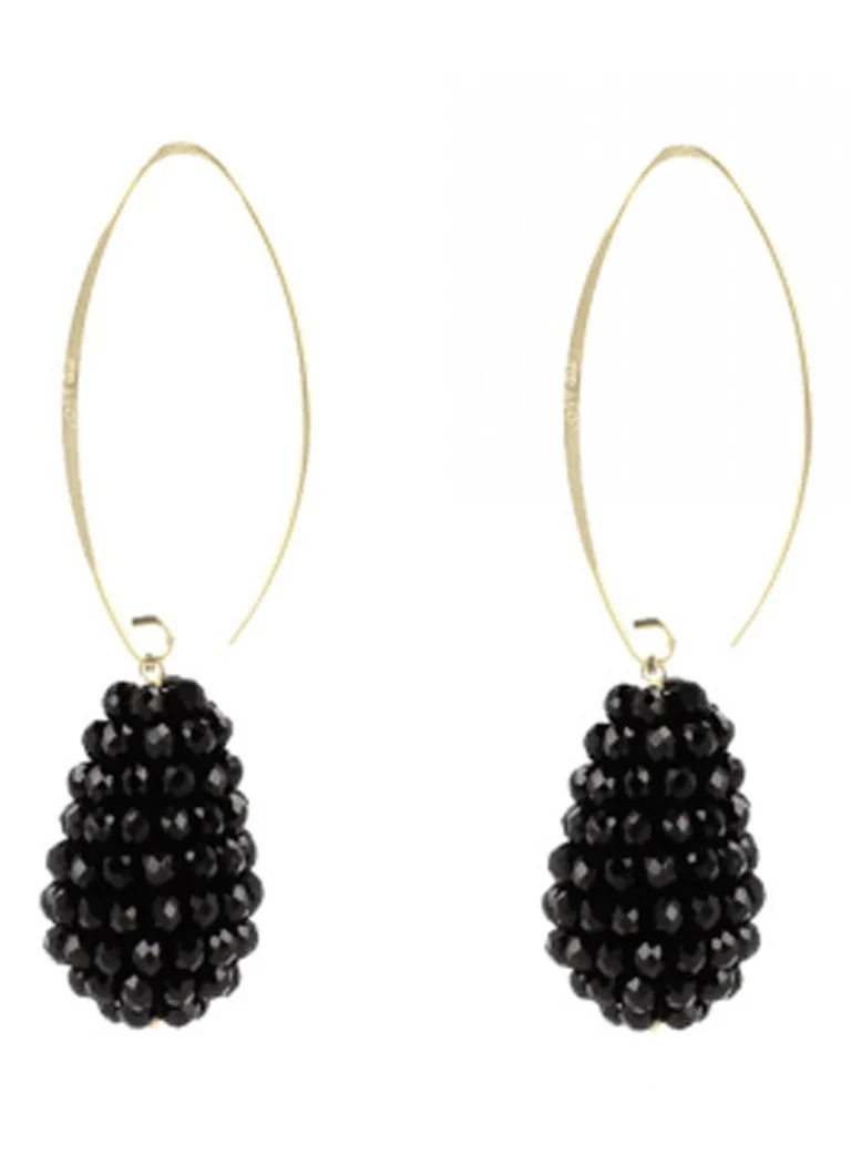 A LOT. jewelry Glassberry Cone S earrings gilded