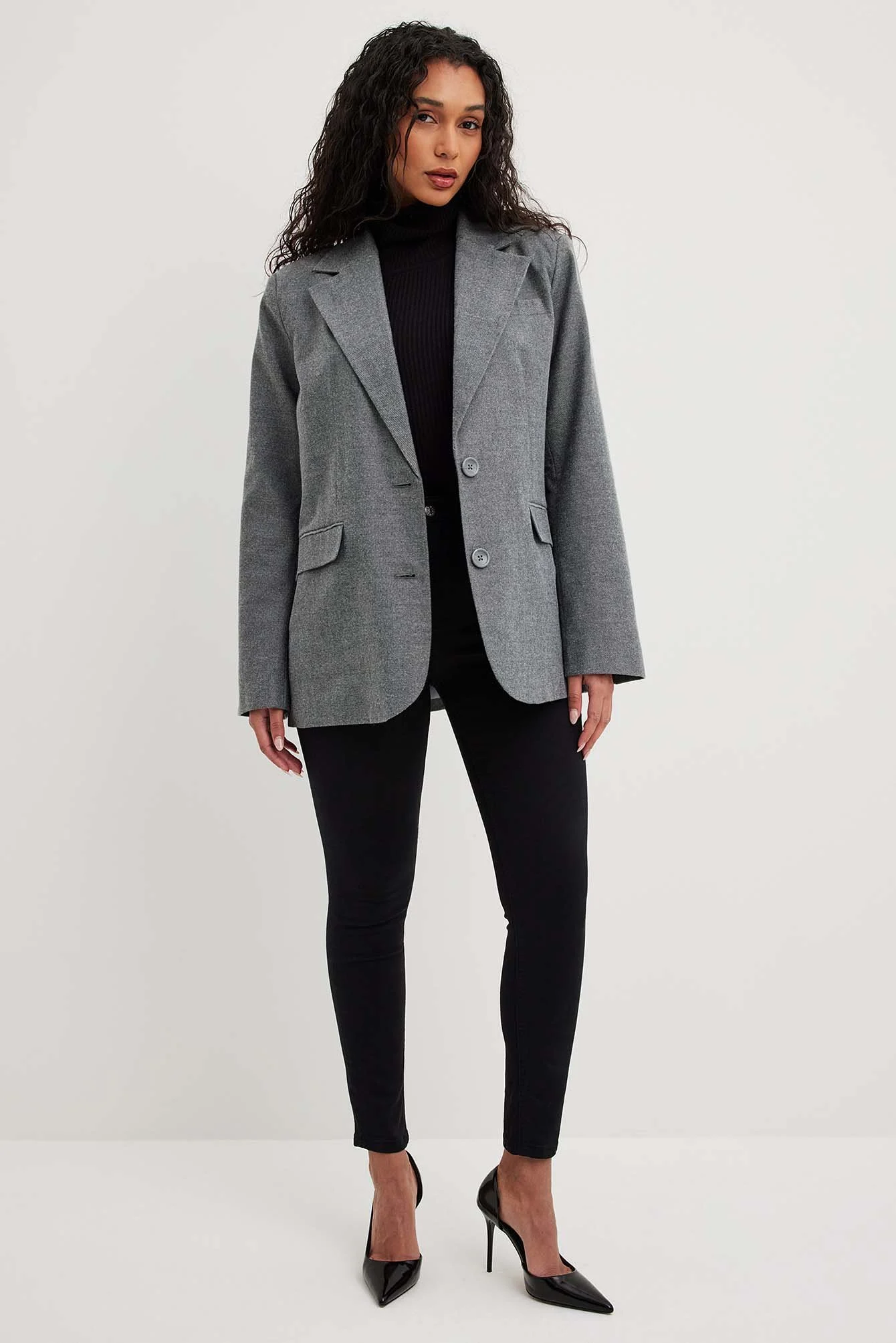 Skinny-Jeans mit Stretchanteil und hoher Taille