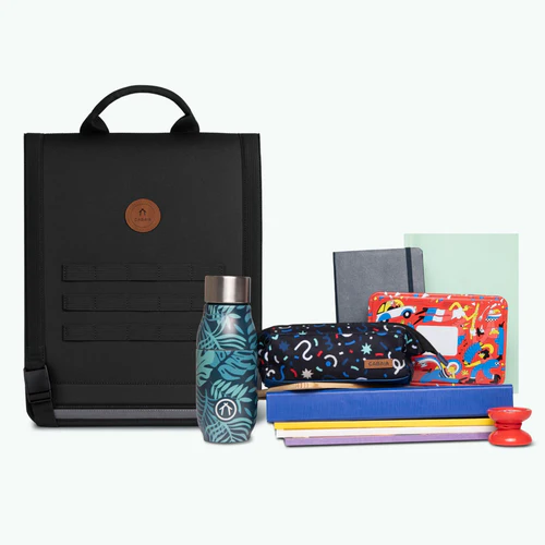 Discover Large Berlin Black Schoolbag
