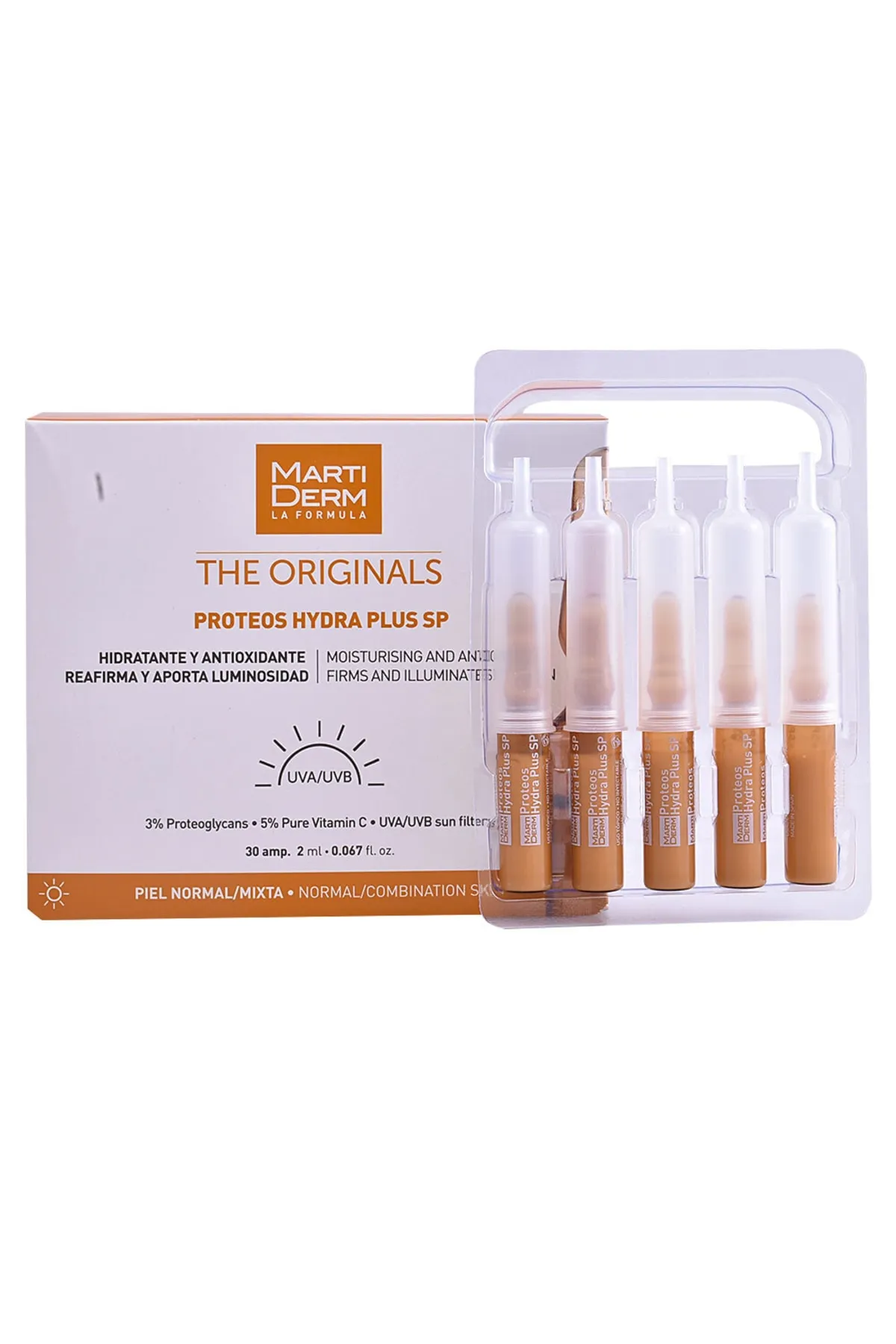 Martiderm  Die Originale Proteos Hidraplus Sp Ampullen 10 X Martiderm 2 ml