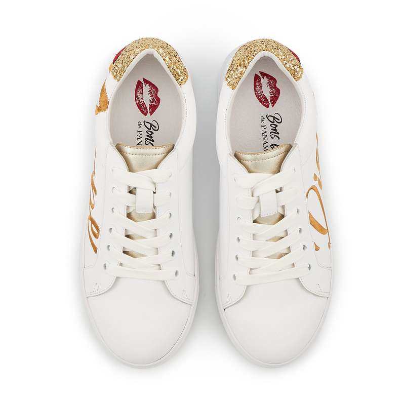Baskets en cuir Simone carpe diem