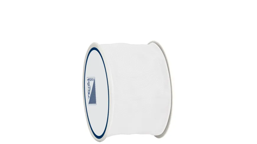 TRUBA Drahtkantenband auf Rolle 40mm x 3m weiss 3 m