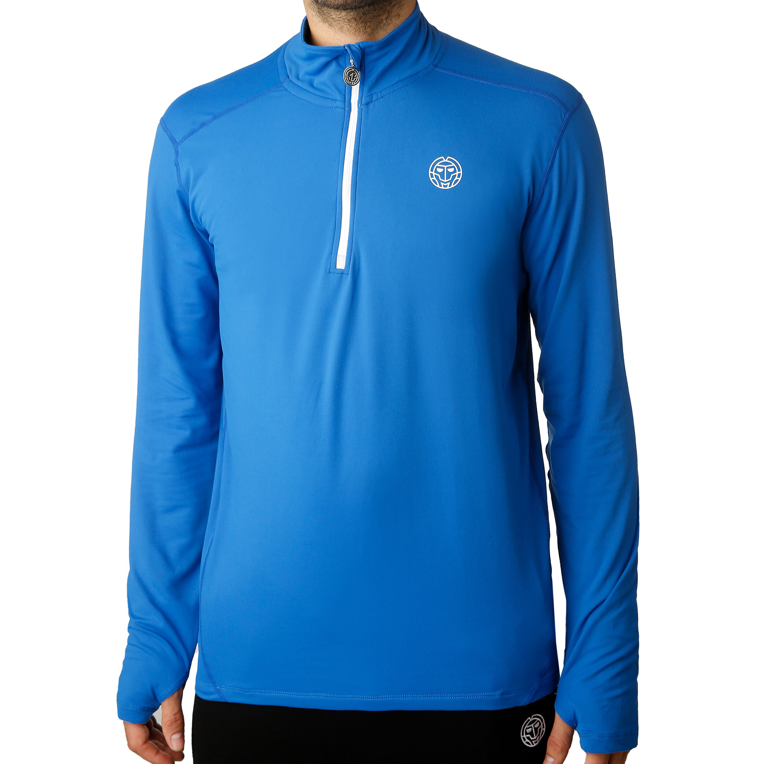 Zac Tech Half Zip Longsleeve Herren - Blau, Weiß