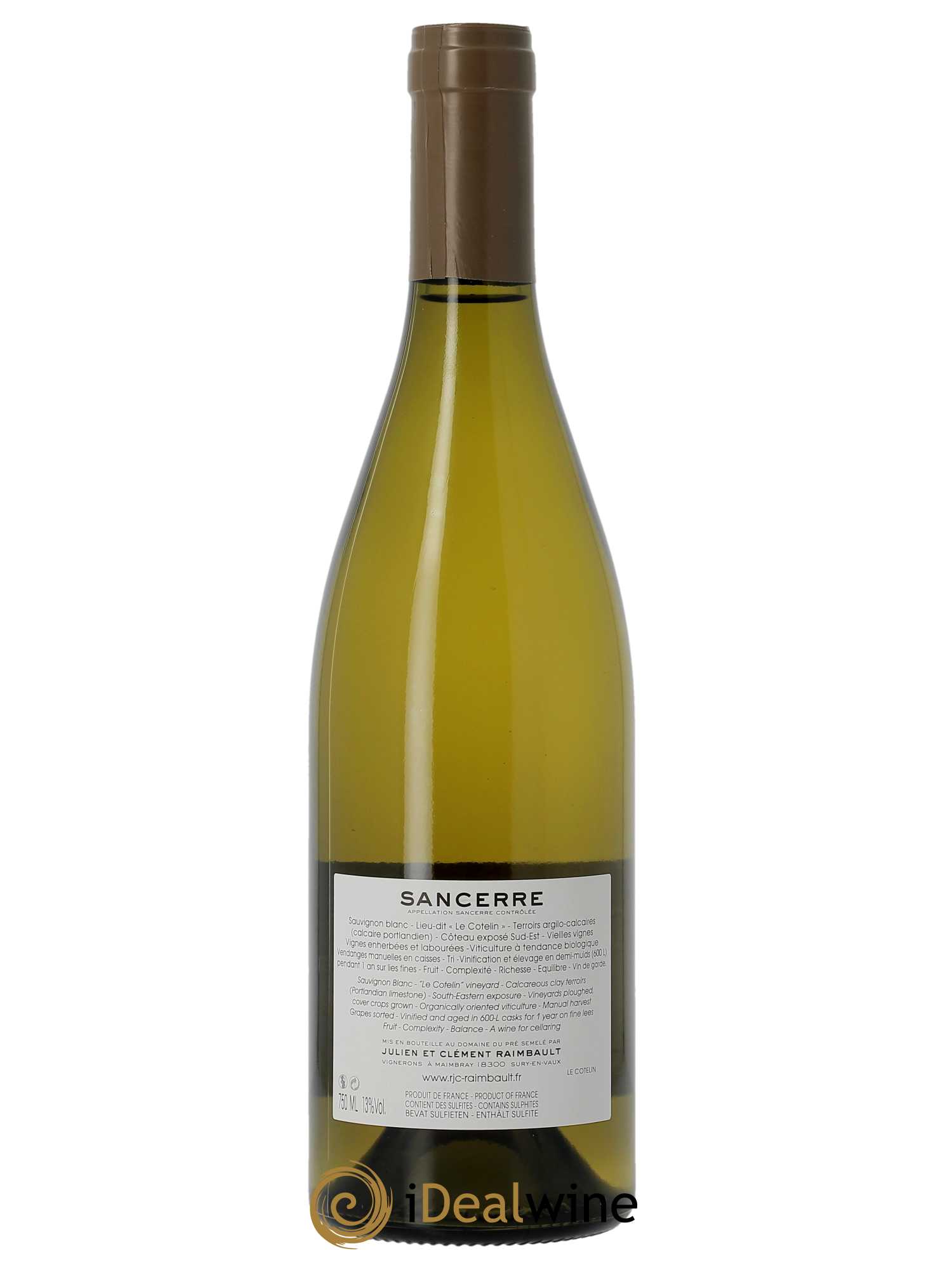 Sancerre Le Cotelin Domaine Du Pré Semelé  2021 - Lot de 1 Bouteille