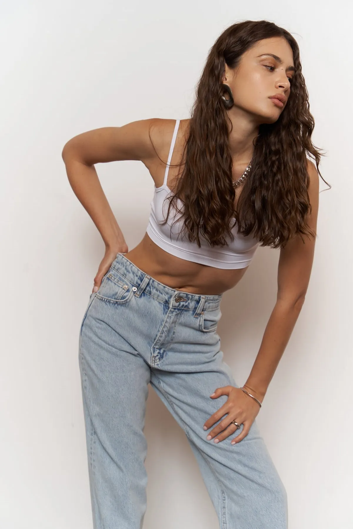 MAİ COLLECTİON  Marla Basic Blaue Jeanshose
