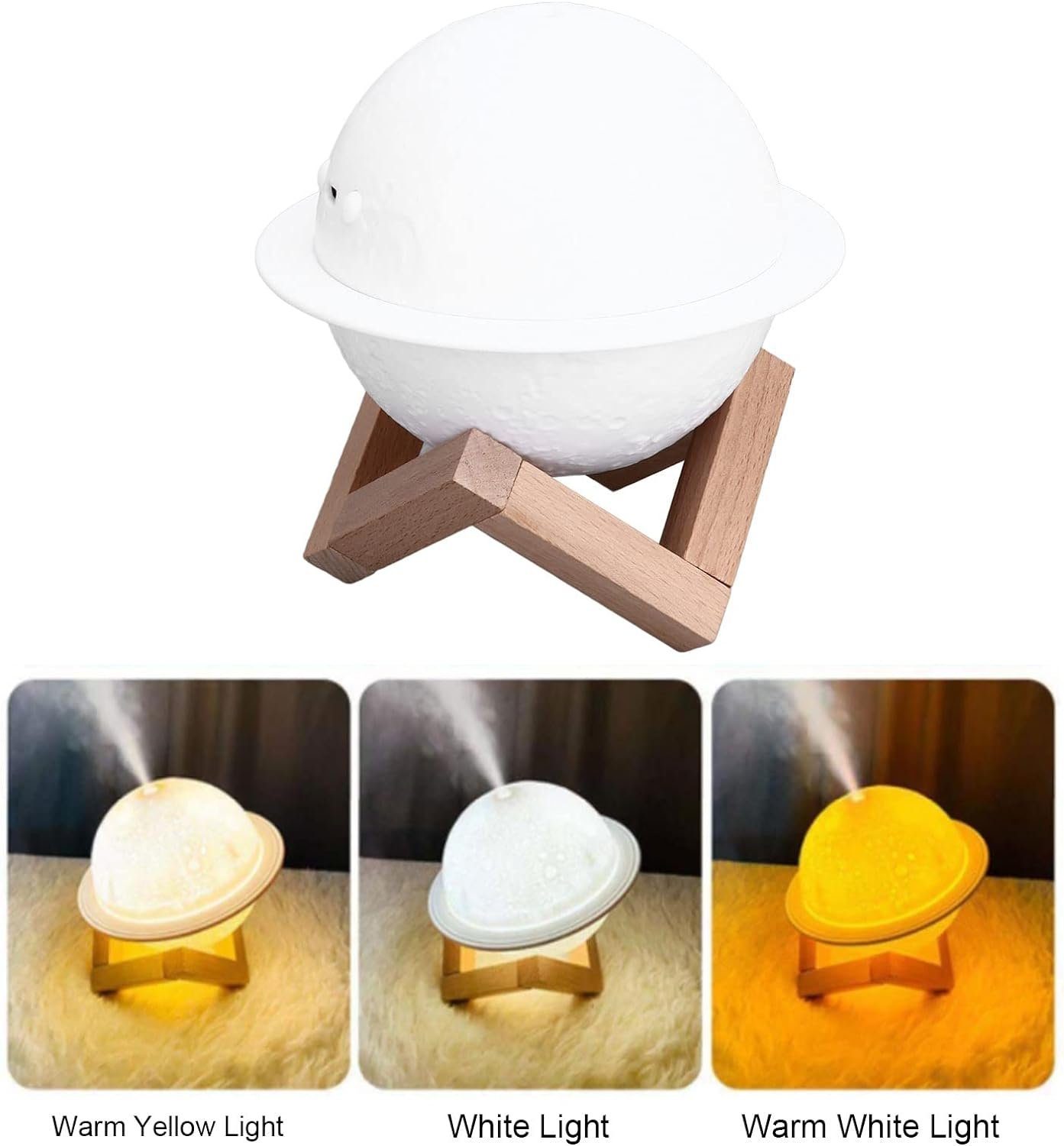 Mutoy Luftbefeuchter Aroma Diffuser für Duftöle LED-Licht Humidifier Raumbefeuchter 200ml, elektrische Duftlampe Aromatherapie Stille Luftbefeuchtung