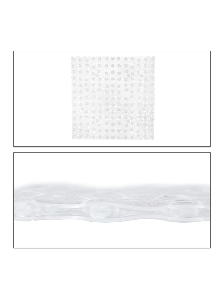 relaxdays Duschmatte in Transparent - (B)53 x (T)53 cm günstig kaufen onesize