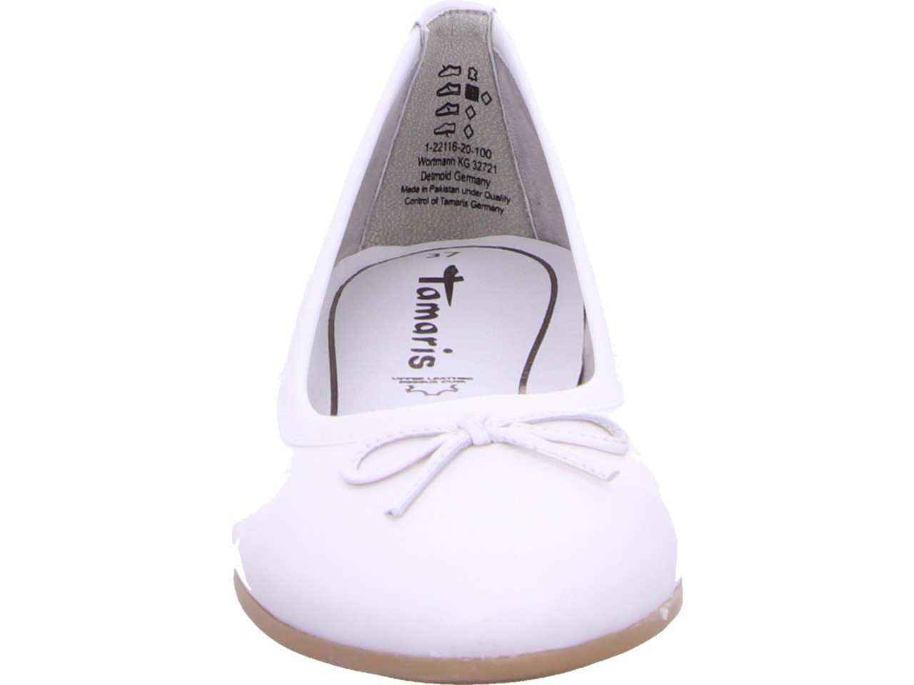 TAMARIS Ballerinas weiss