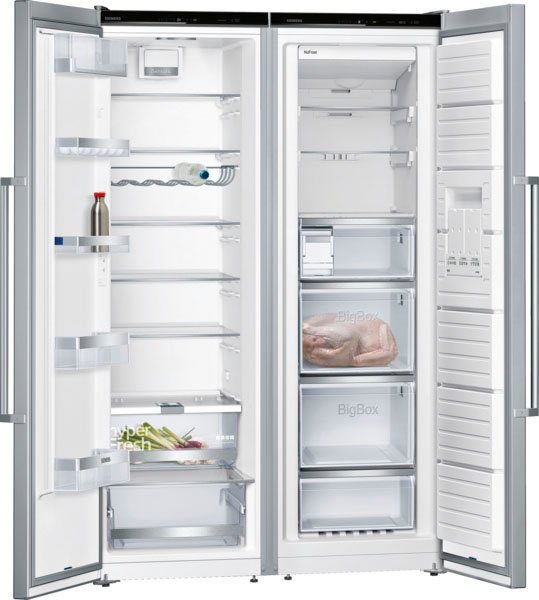SIEMENS European Side-by-Side KA95NAIEP, 186 cm hoch, 120 cm breit