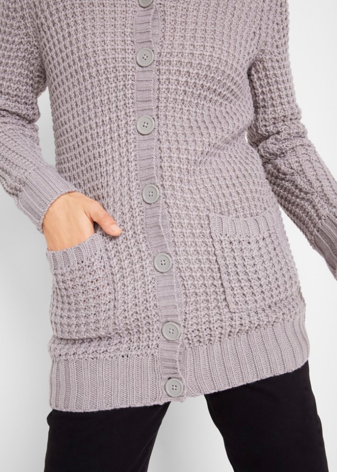Strickjacke mit Kapuze