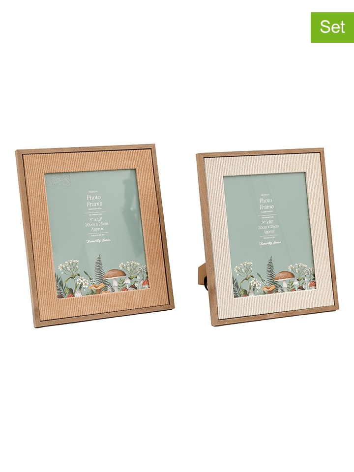 SiL Interiors 2er-Set: Bilderrahmen in Hellbraun/ Beige - (B)29 x (H)24 cm günstig kaufen onesize