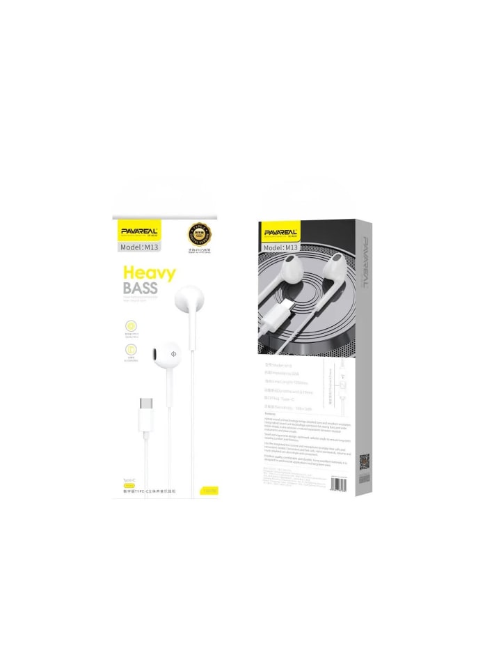 COFI 1453 In-Ear Kopfhörer mit Mikrofon Typ C mit einem 1,2m langen Kabel in Weiß günstig kaufen onesize