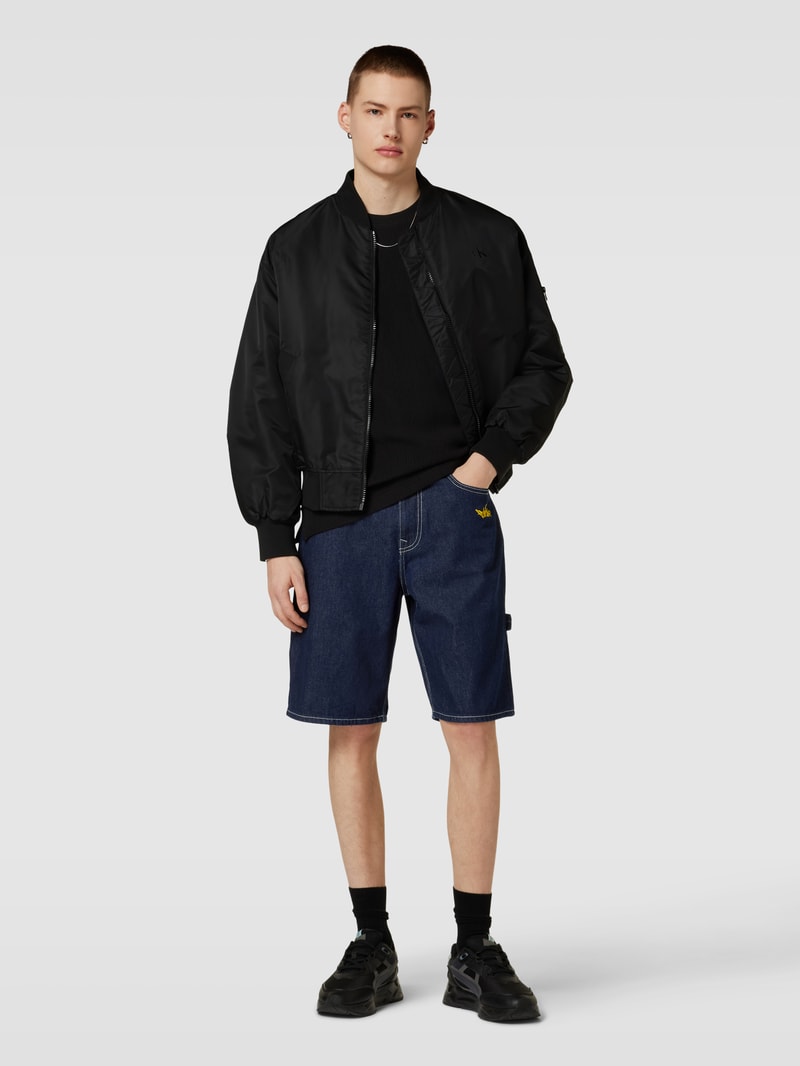Bermudas in Denim-Optik in dunkelblau