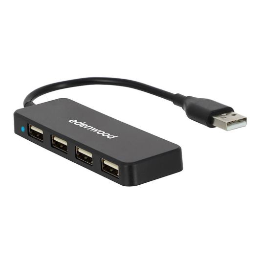 HUB USB-A cu 4 porturi Edenwood USB 2.0 – Viteză mare 480 Mbps