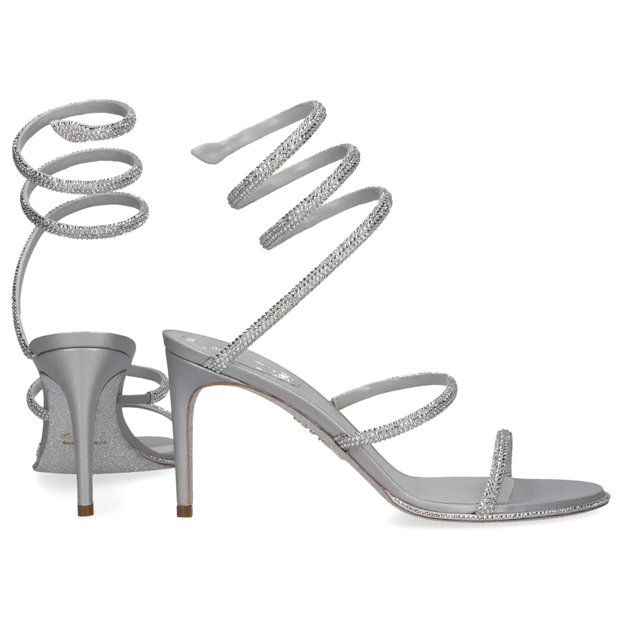 Rene Caovilla - Sandalen CLEO Satin - grau