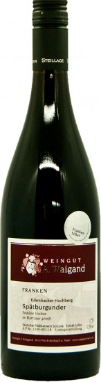 2016 Spätburgunder Barrique Spätlese trocken - Weingut Waigand