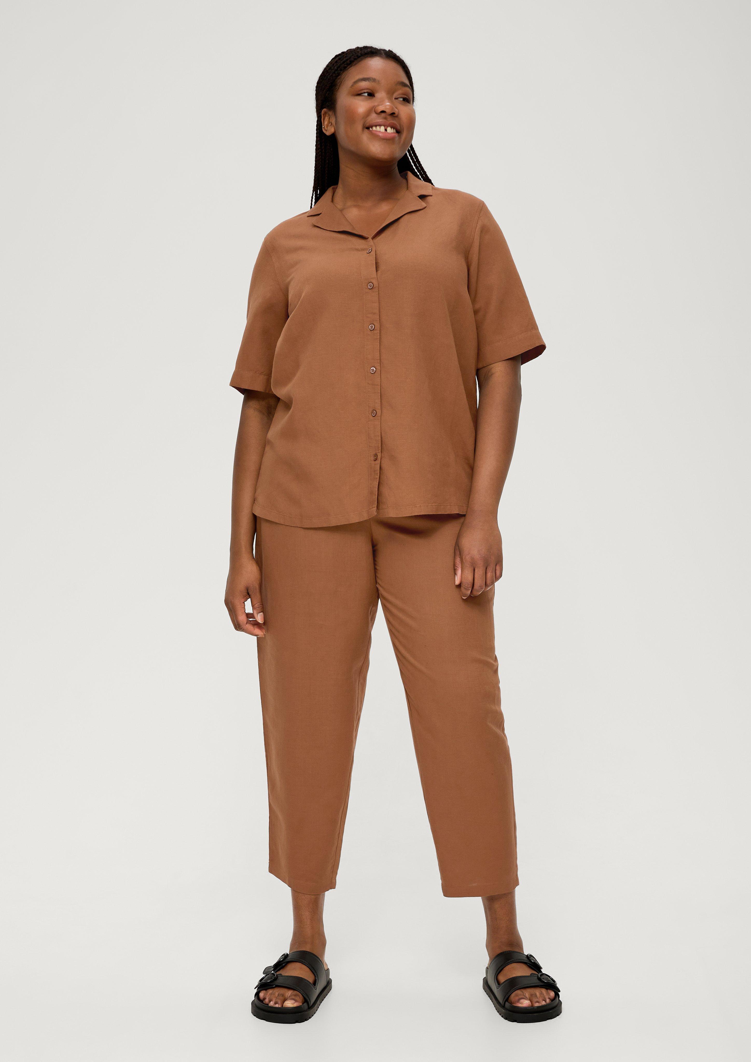 Bluse aus Leinen und Viskose  2130981-8751