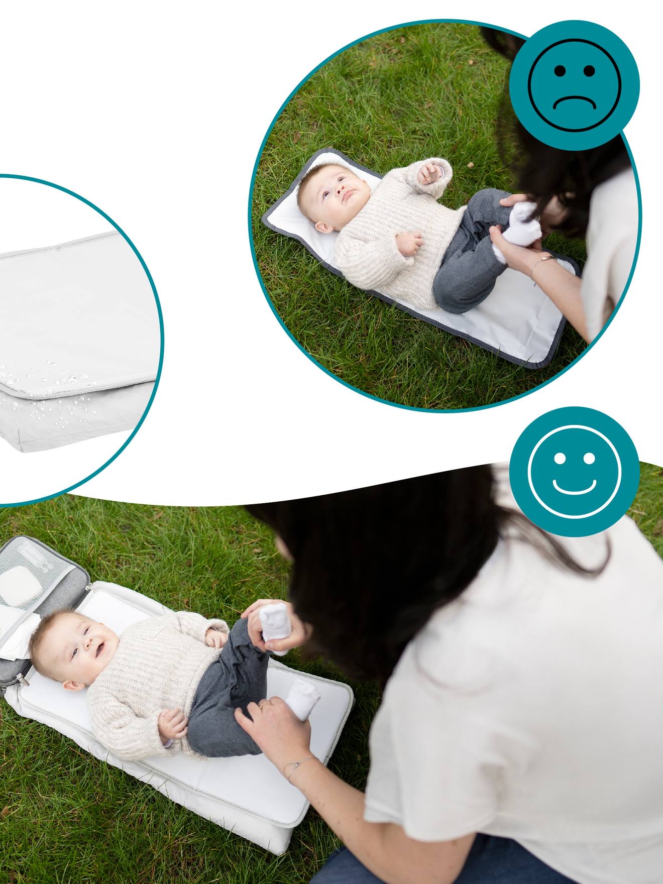 Plan à langer de voyage BABYMOOV Nomadcare blanc