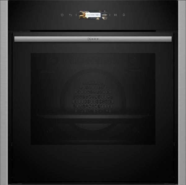 NEFF Einbaubackofen N 70 B54CR71N0, mit Teleskopauszug nachrüstbar, Hydrolyse, voll versenkbare Ofentür dank Slide & Hide®