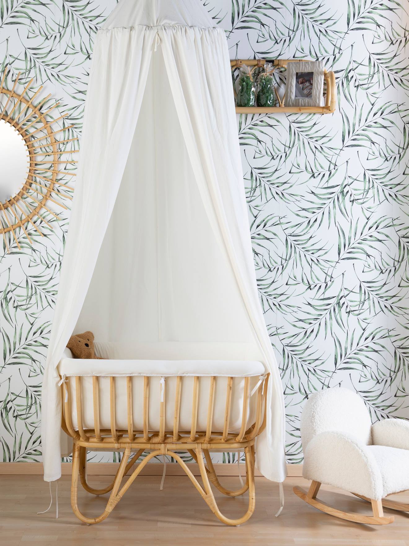 Childhome Babywiege mit Matratze CHILDHOME, Rattan - natur