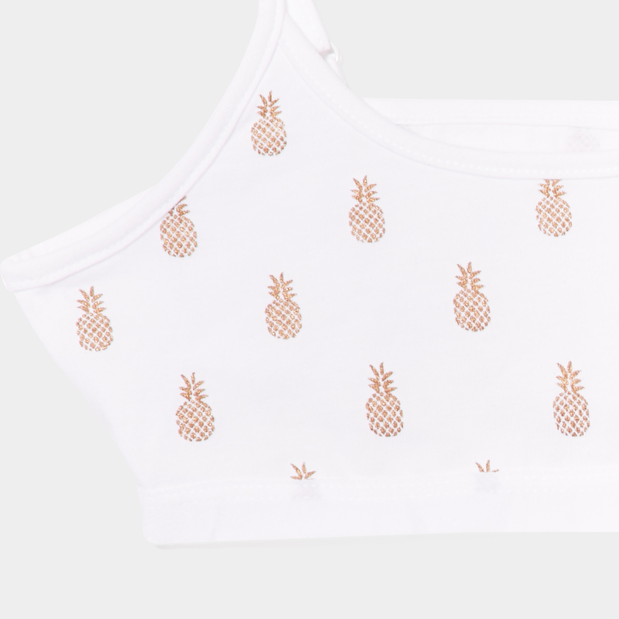 Lot 2 brassières ananas blanc fille | La Halle