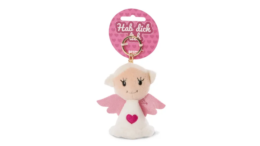 NICI Schlüsselanhänger Engel mit Symbol Herz 9 cm