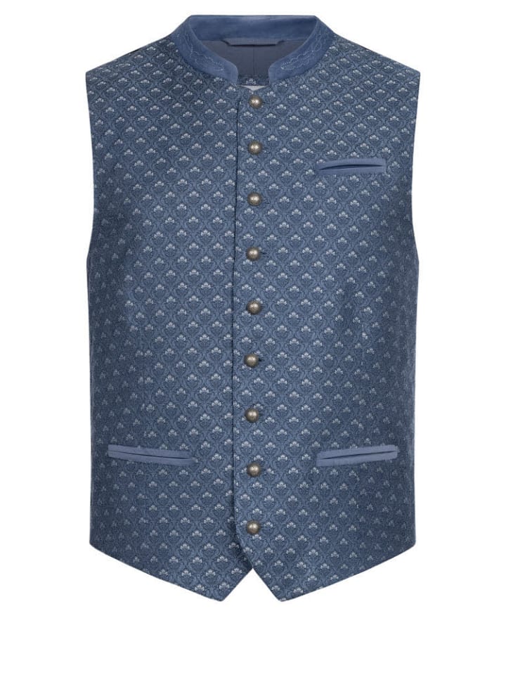 Nübler Trachtengilet Edmund in Blau günstig kaufen