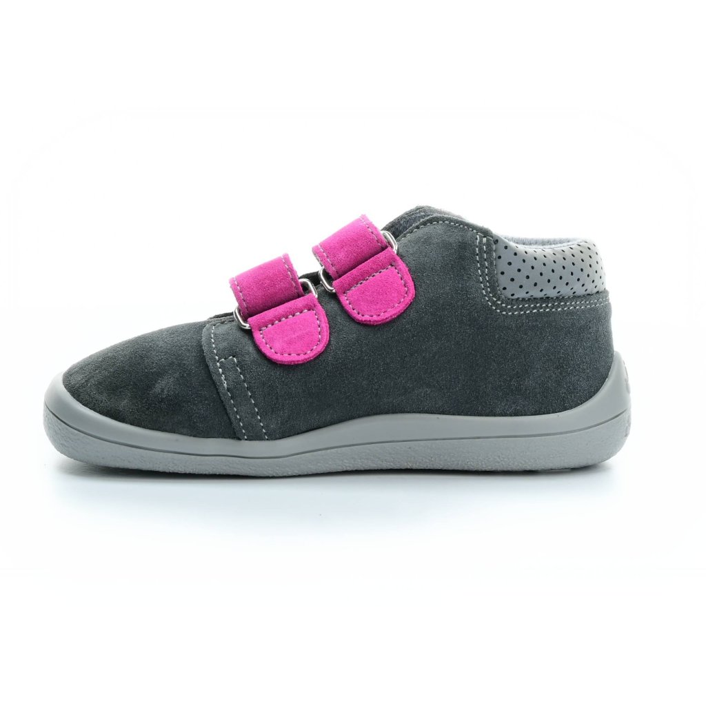 Beda Isabel mit Membran (BF 0001/W/M/2/FW) dunkelgraue Barfuß-Stiefeletten