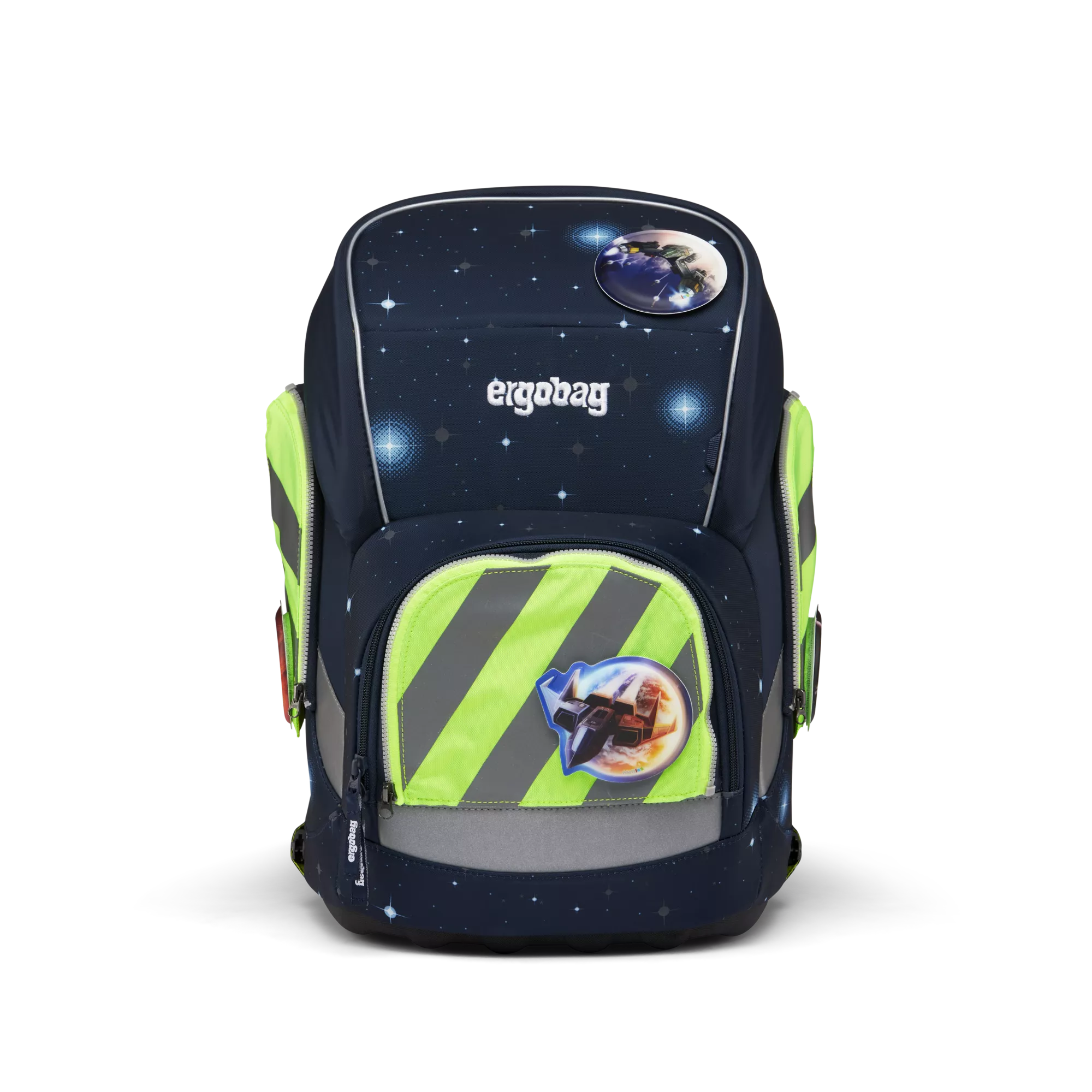 ergobag Zip-Set mit Reflektorstreifen Grün