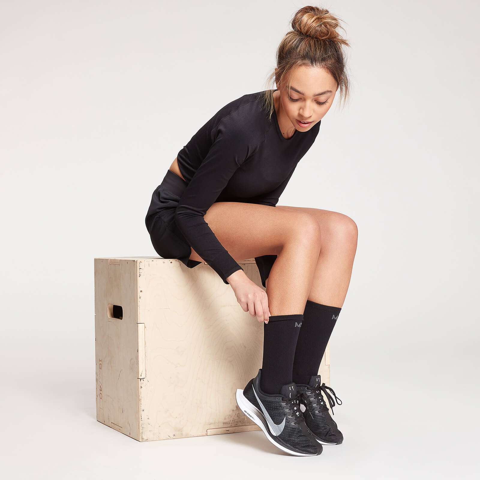 Chaussettes de tennis unisexes MP Agility – Noir