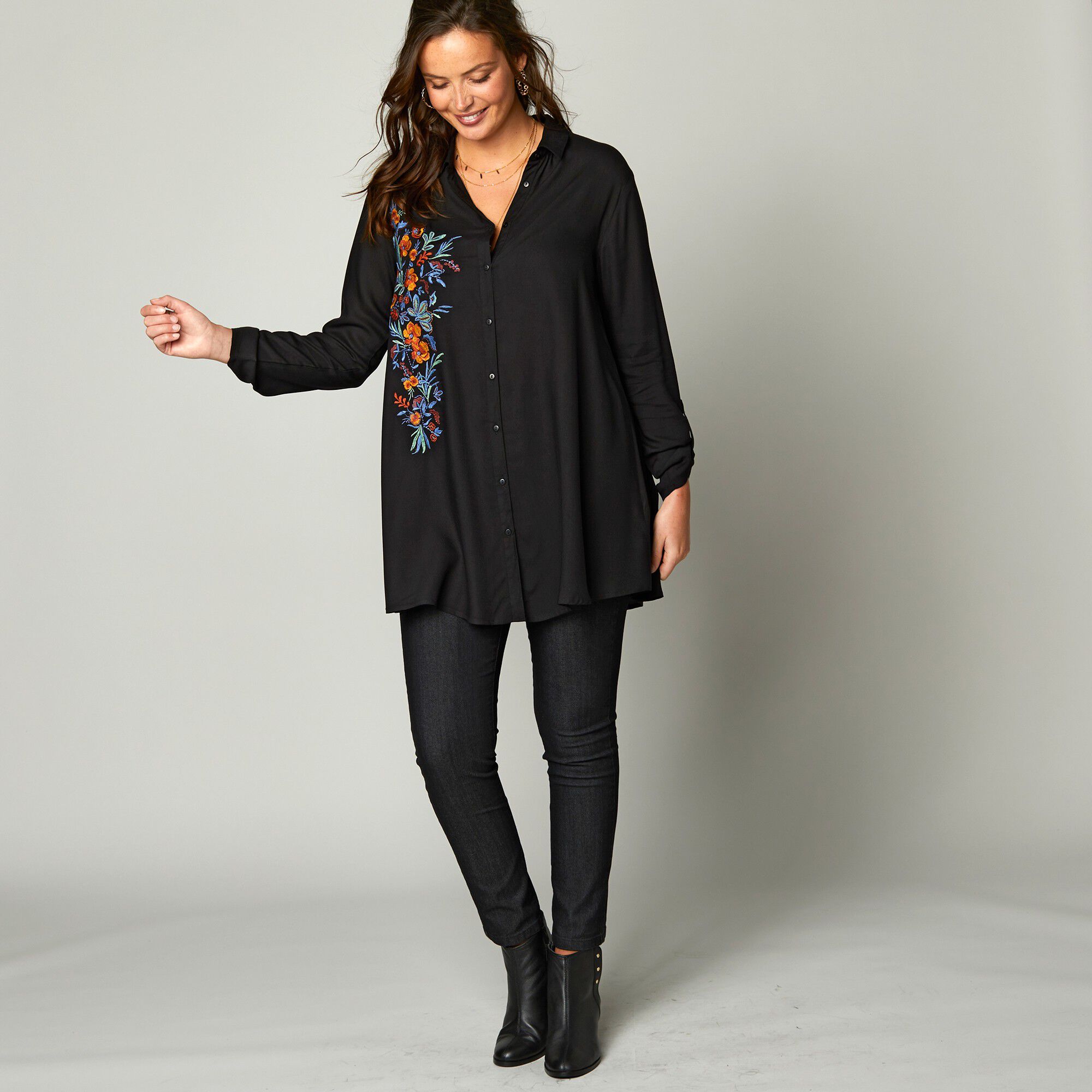 Jegging denim taille élastiquée