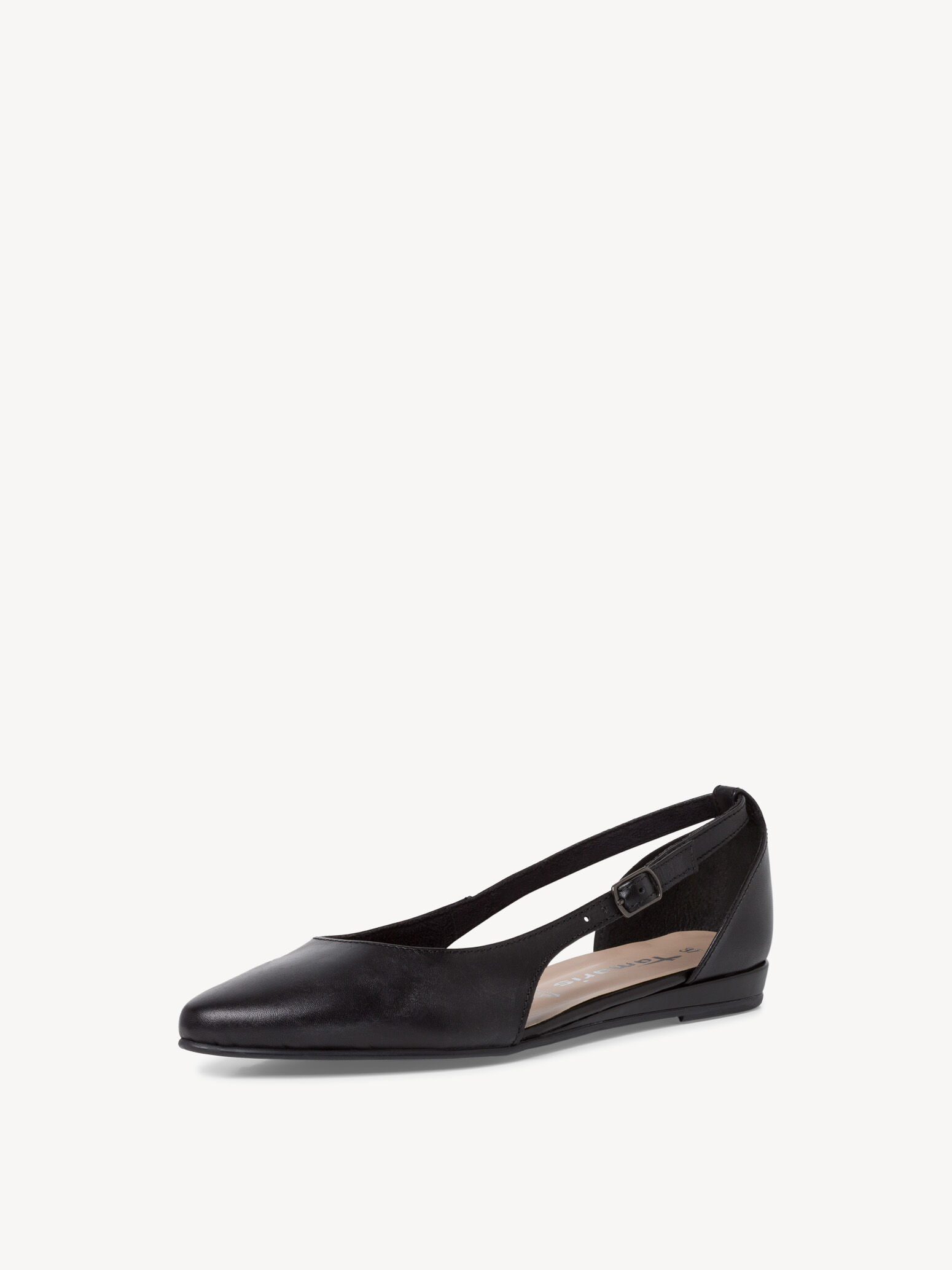 Ballerine en cuir - noir