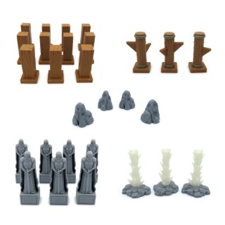 Scenery Update Pack for Gloomhaven to Jaws of the Lion – 69 Pieces