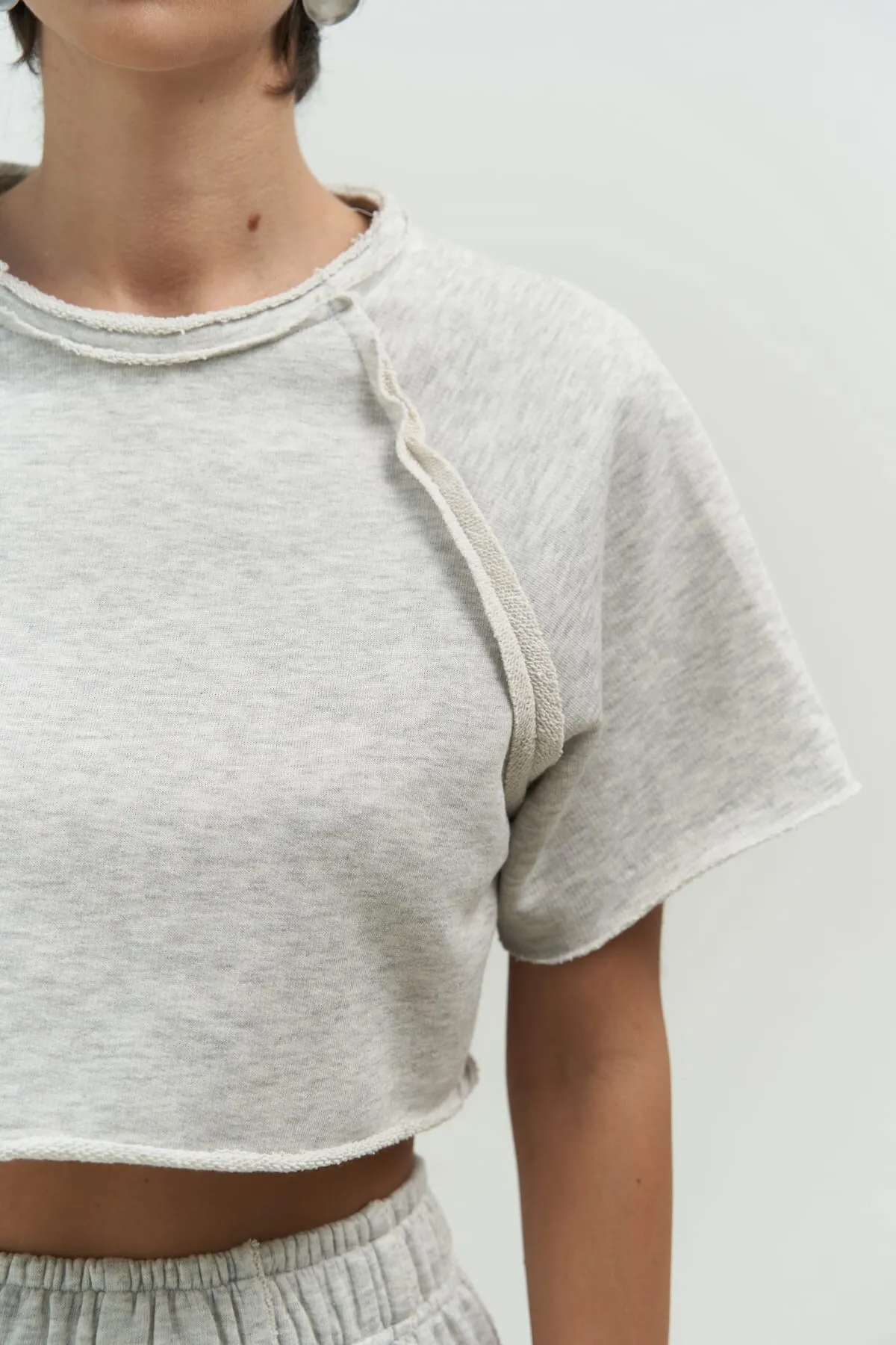 MAİ COLLECTİON  Marcio Karmelange Crop-Trainingsanzug-Set