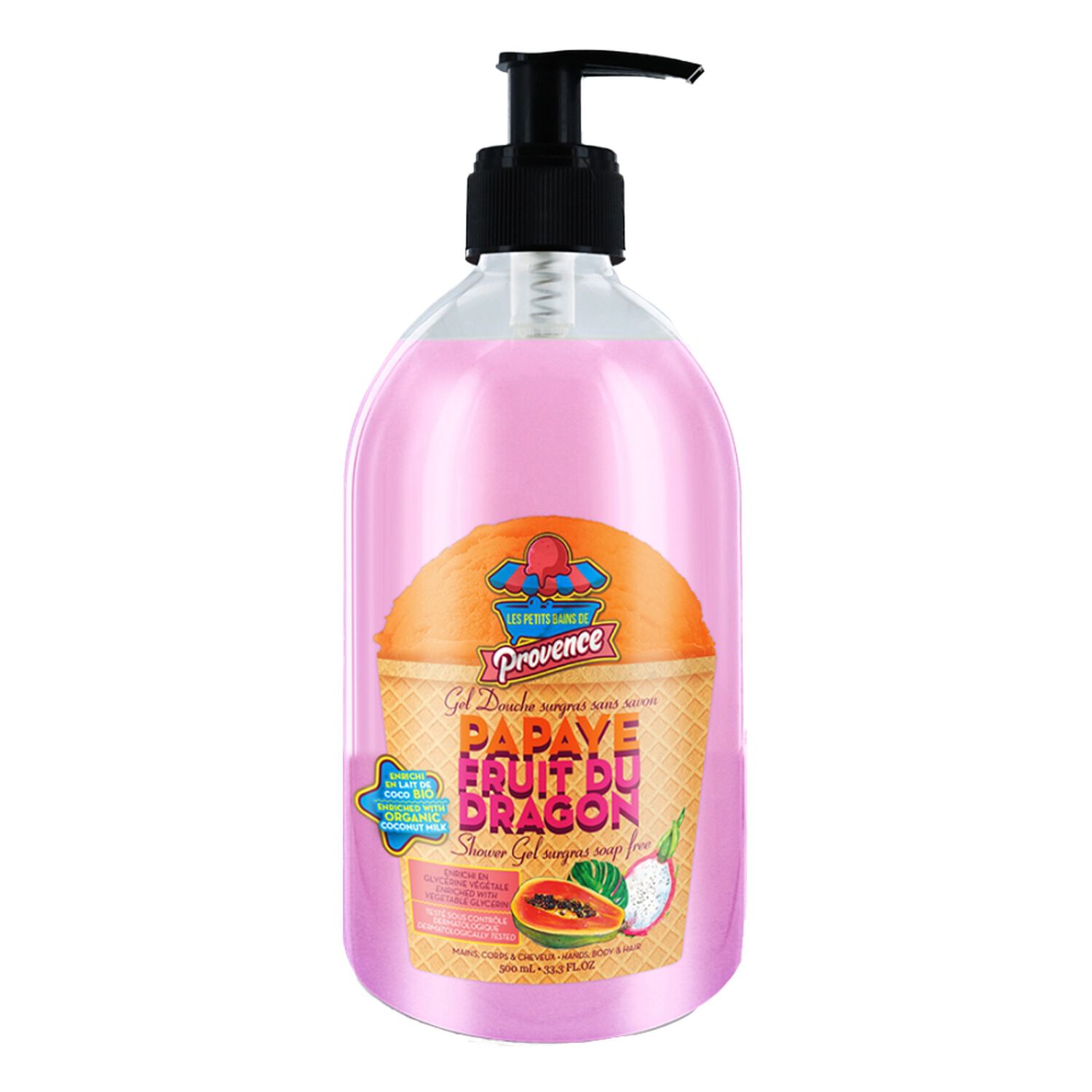 Les Petits Bains de Provence Papaye Fruit du Dragon Gel Douche