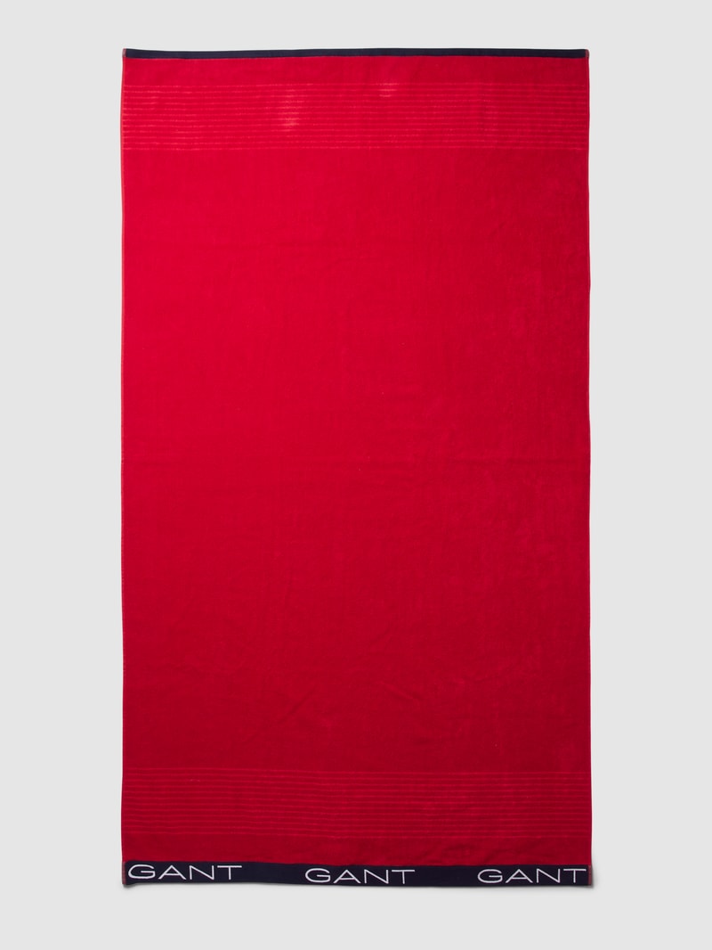 Handtuch mit Label-Detail in rot