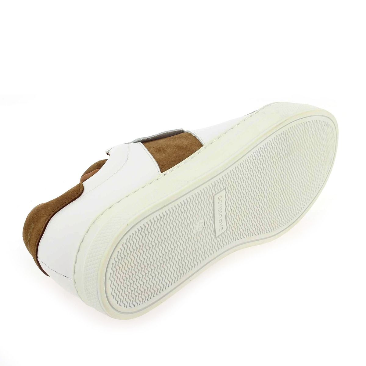 Schmoove  SPARK GANG NAPPA/SUEDE - Blanc cognac
