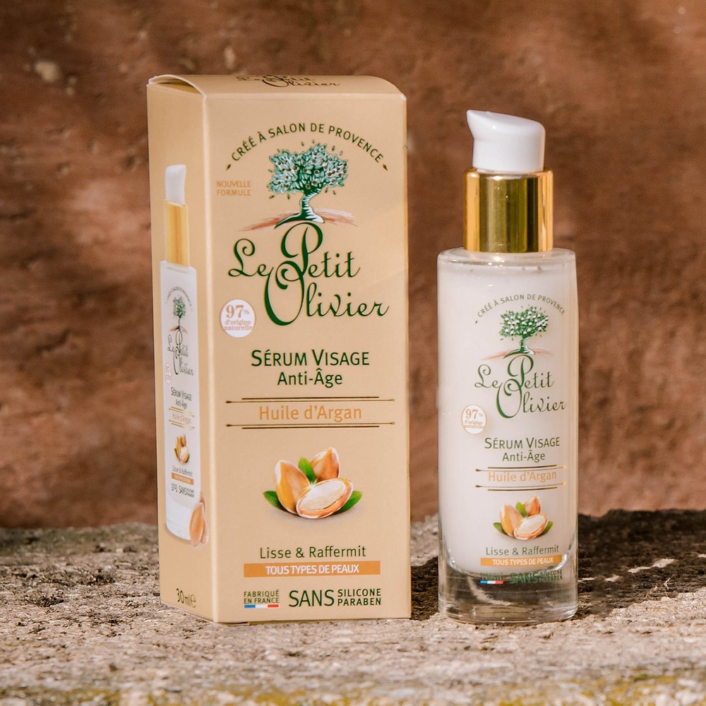 le petit olivier Sérum Visage Anti-Âge Huile d'Argan Sérum - Tous Types de Peaux