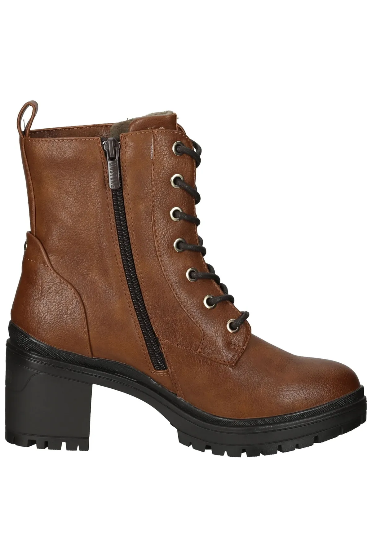 Mustang  Stiefelette - Braun - Blockabsatz