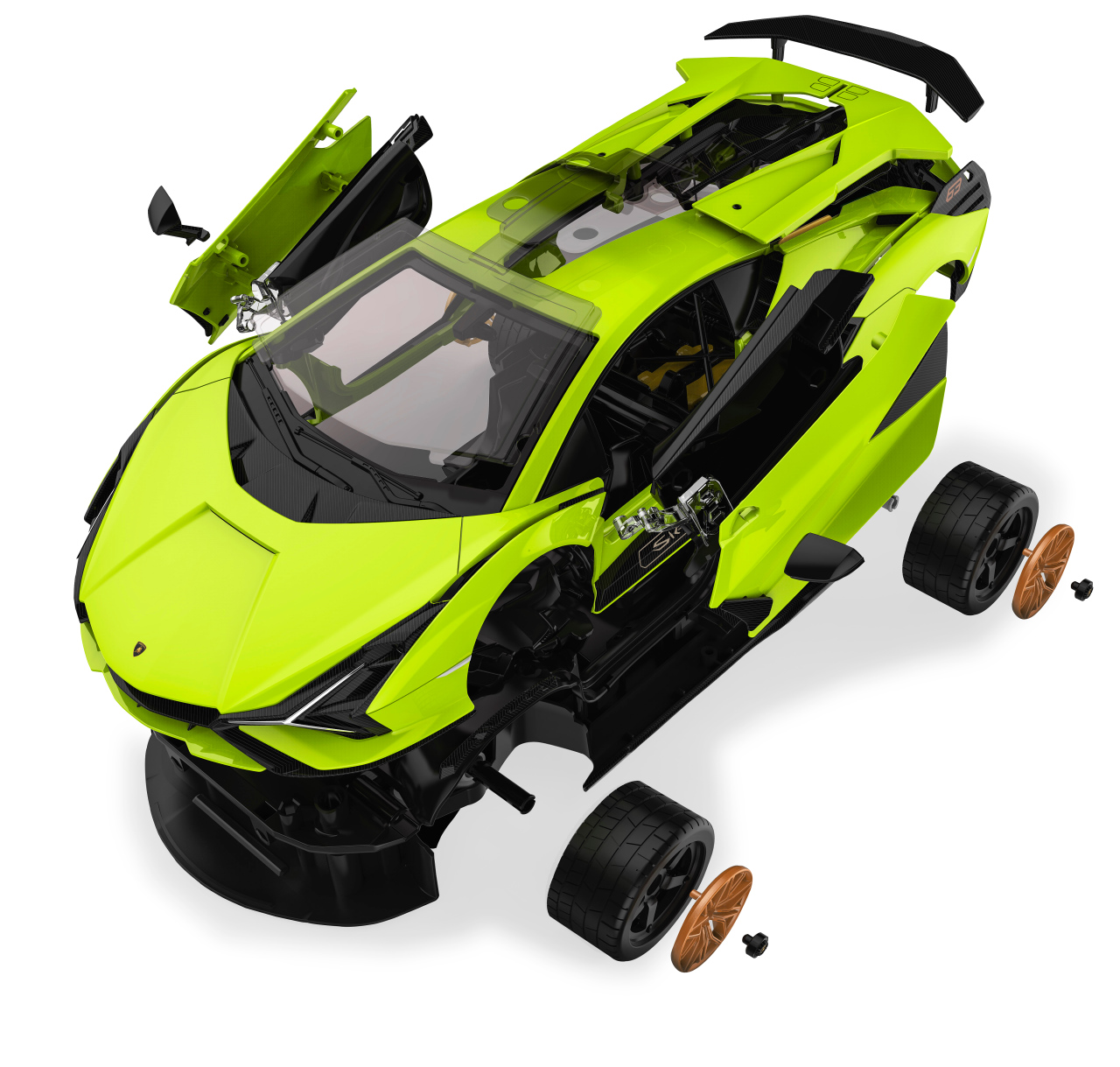 Jamara e.K. Lamborghini Sián FKP 37 1:18 grün 2,4GHz Bausatz