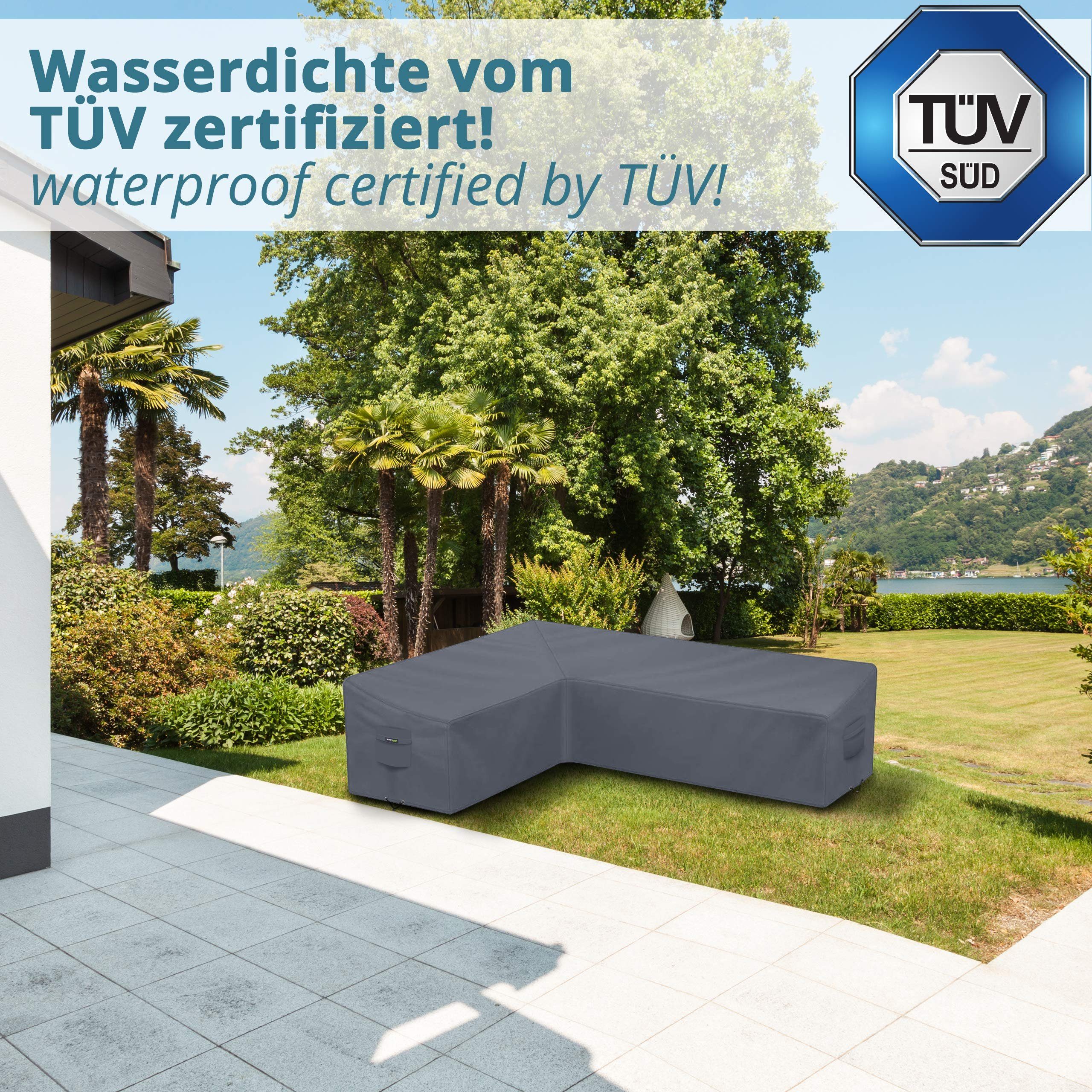 Smartpeas Loungeset L-Form Gartenmöbel & Loungemöbel Abdeckung, 250*250*100*70