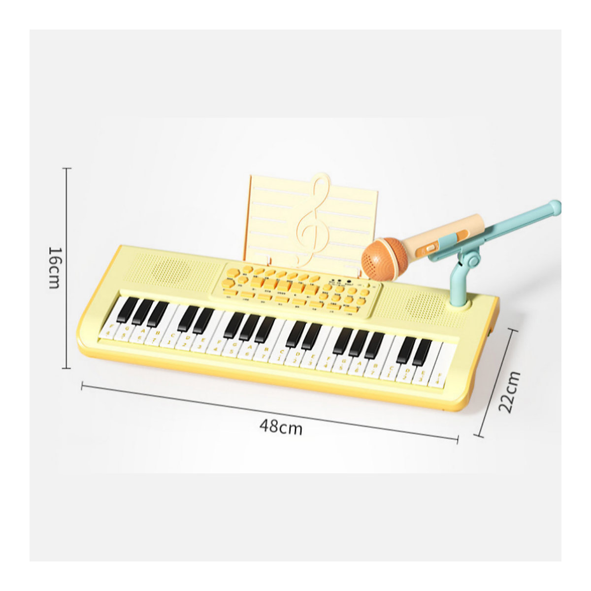 Musik elektronische Tastatur Multifunktionales spielbares Einsteiger-Musikinstrument mit Mikrofon