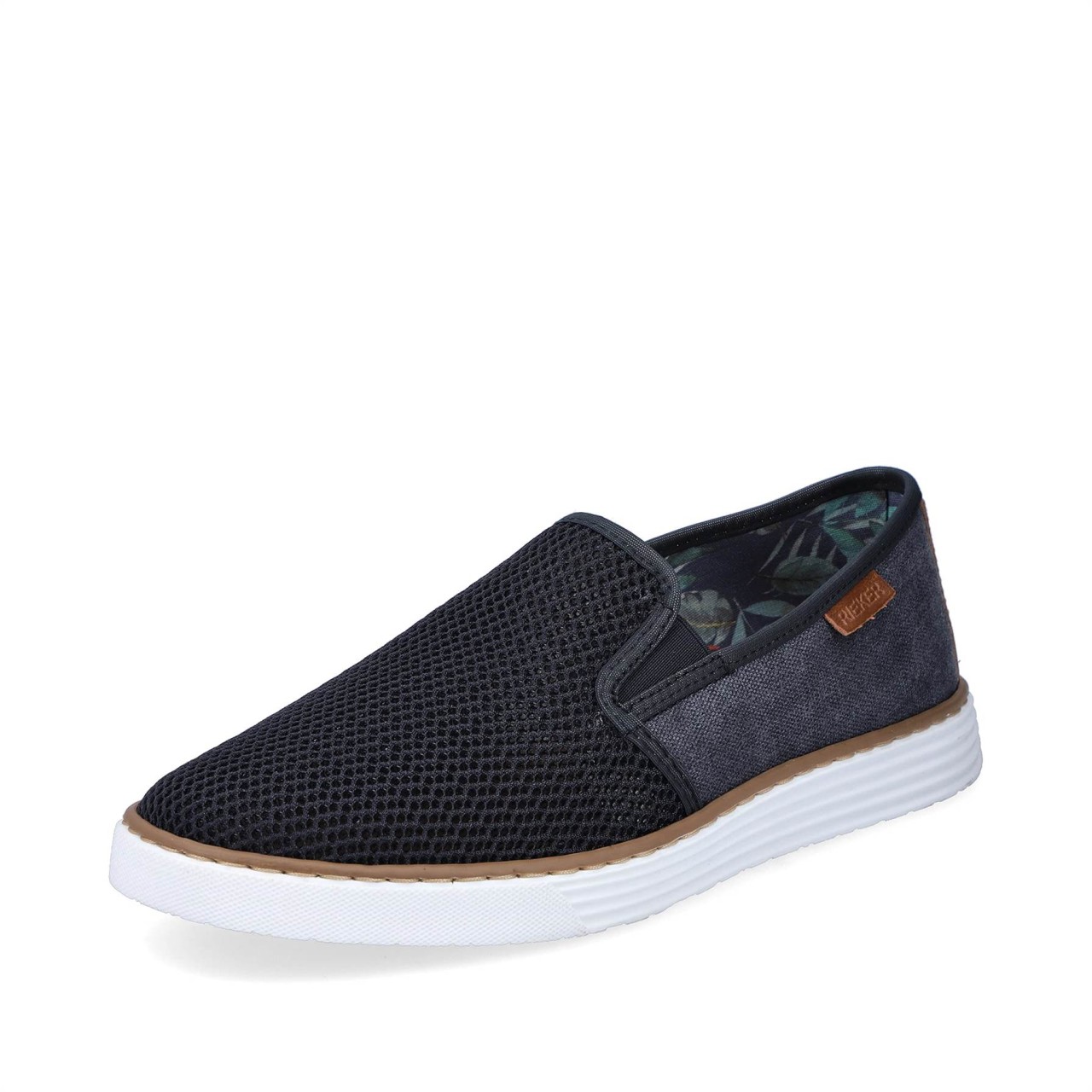 RIEKER Komfort Slipper schwarz