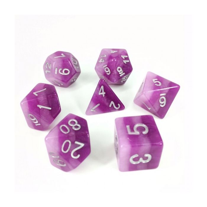 Purple Gradients dice set