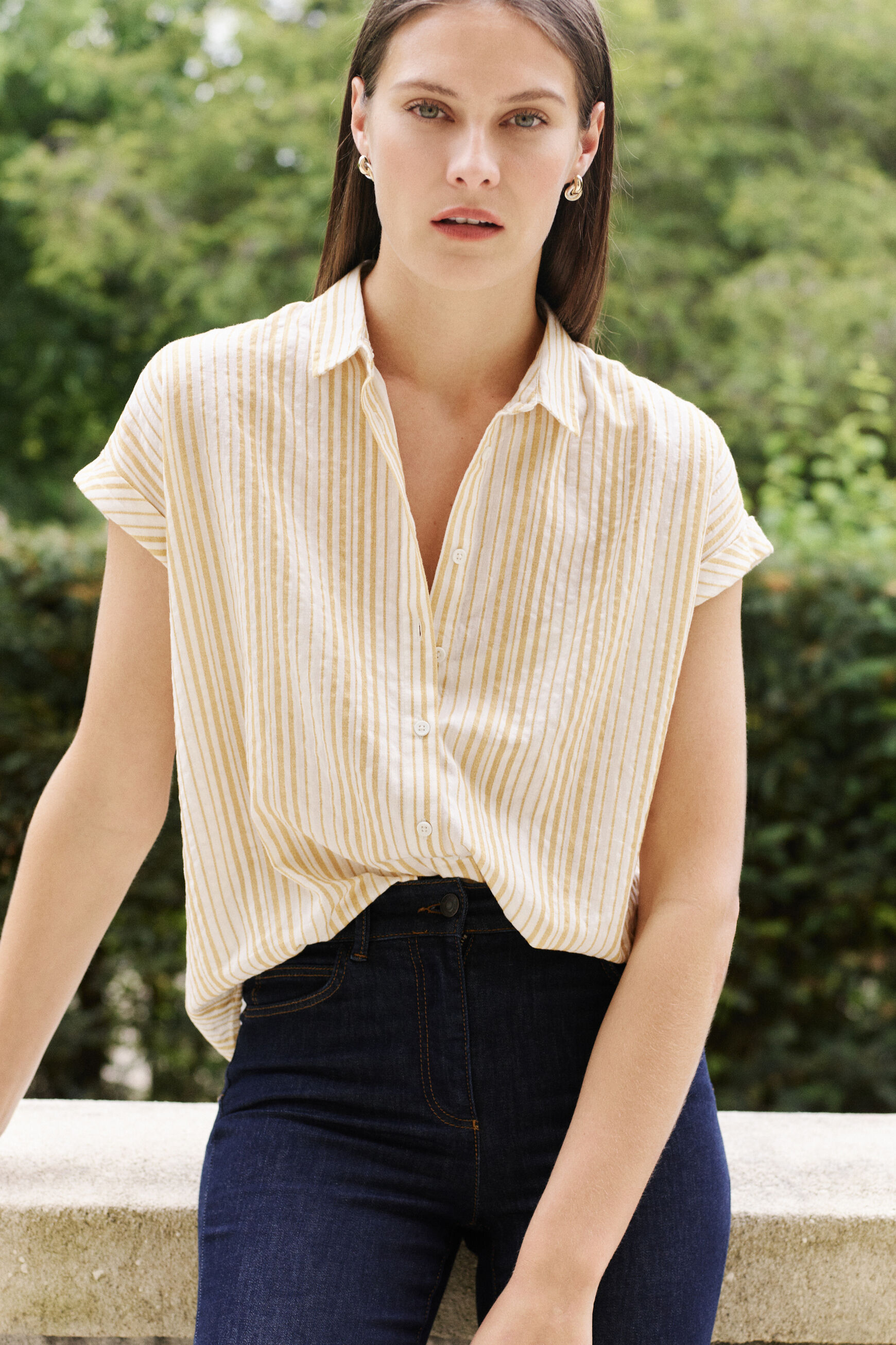 chemisier camille jaune femme